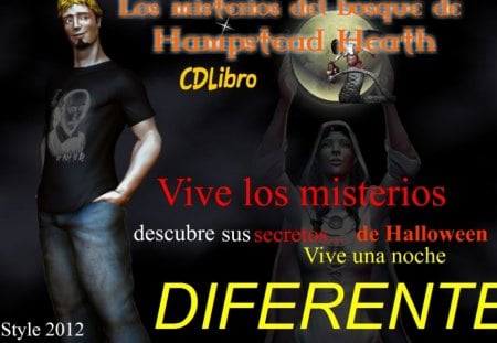 CDLibro los misterios del bosque de Hampstead Heat - eva style, halloween, cdlibro, fantasia, navidad