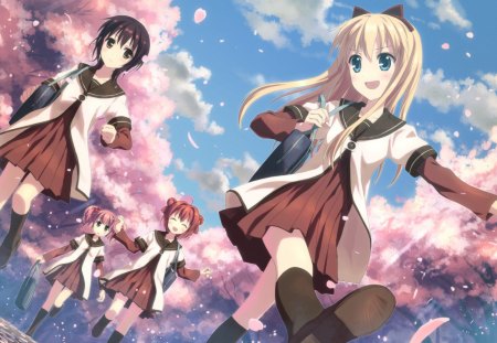 YuruYuri - yui funami, kyoko toshino, anime, akari akaza, chinatsu yoshikawa, manga