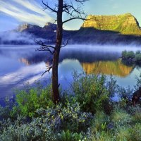 Trapper's lake at sunrise