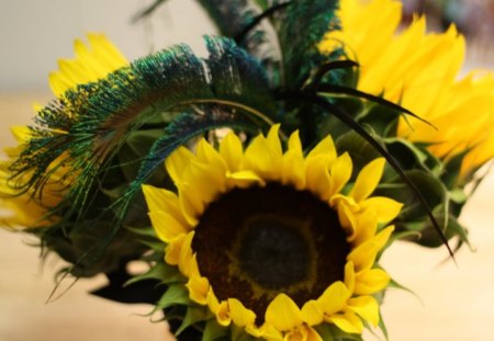 Sweet Little Sunflowers... - flowers, sweet, bouquet, love, yellow, forever, little, sunflowers, arrangement, nature