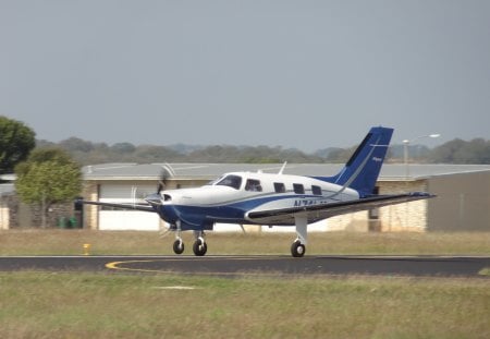 Take Off - runway, sky, take off, airport, plane