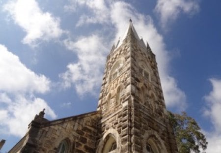 Holy Ghost Lutheran Church - clouds, holy ghost, lutheran church, church, sky