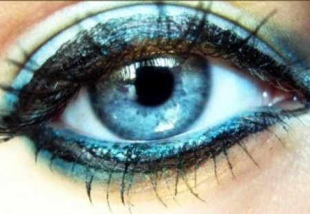 MY BLUE DREAMS... - eye, blue, dream, woman