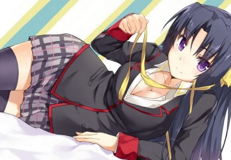 Kurugaya Yuiko - game, anime, girl, beauty, little busters, new, wall