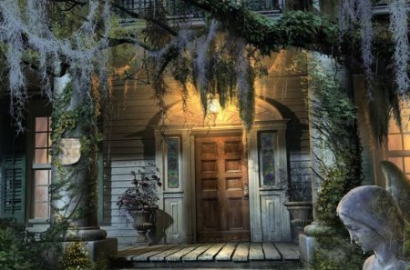 Papa's Spooky Porch - kid safe, house, fantasy, eery