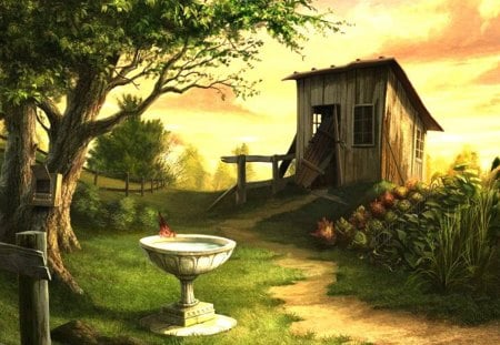 Tool Shed Out Back - cute, fantasy, country, kid safe