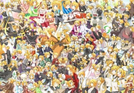 Kagamine Fest! - rin, vocaloid, len, kagamine