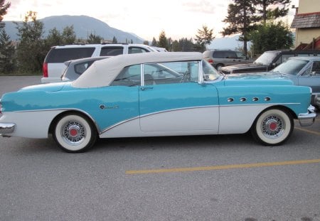 1957 Buick Roadmaster Riviera - buick, photography, white, blue