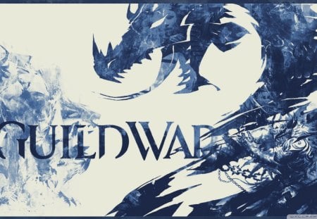 Guild Wars - white, game, dragon, dark