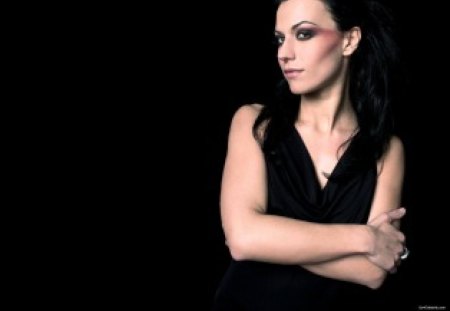 Cristina Scabbia - black, brunette, cristina scabbia, hot