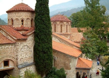 Bachkovo Monastery - history, photo, church, old, architecture, religious, photography, monastery, historical, tree, bulgaria