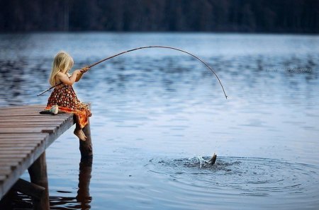 Gone Fishing Photography Backdrop (Fishing Dock)