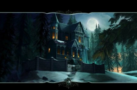 Mansion At Midnight - kid safe, house, dark, eery