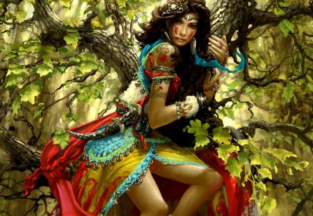 Beautiful Gipsy Women - women, gipsy, fantasy, beautiful