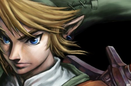 Link Close up - legend of zelda, face, video game, link