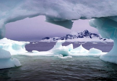 Antarctica - winter, snow, landscape, scene, ice, frozen, freete, nature, hd, cold, frost, mountains, antarctica, wallpaper