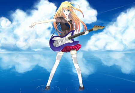 Anime Rock - hd, anime, rock, original