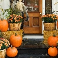 Fall porch