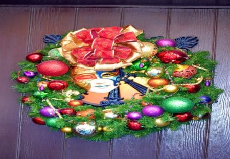 Christmas Wreath. - holiday, fun, disneyland, christmas