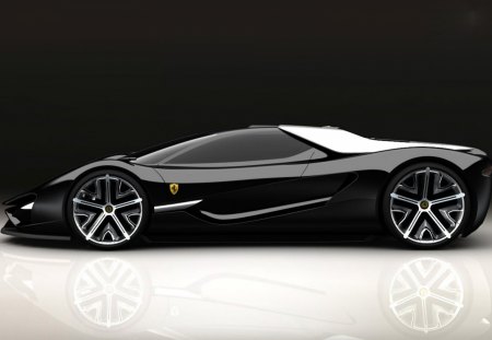 Ferrari Xerzi Concept - supercar, black, sports, custom, concept, super, italian, xerzi, car, ferrari