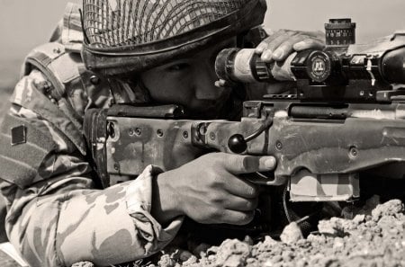 military rifle shooting - war, shooting, rifle, military