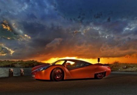 Rinspeed iChange Concept - sports, electric, prototype, sunset, super, ichange, car, rinspeed, supercar, sunrise, concept