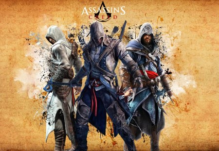 All in One - altair, connor, game, assassins creed, ezio