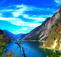 Blue mountain river