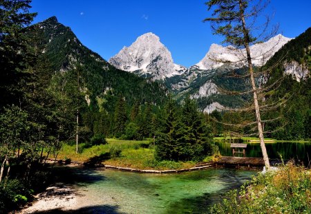 HINTERSTODER  AUSTRIA - lake, mountains, berge, hinterstoder