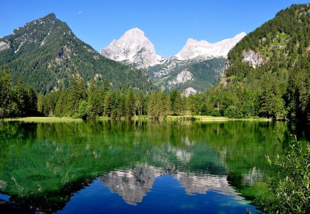 HINTERSTODER AUSTRIA - lake, mountains, berge, hinterstoder