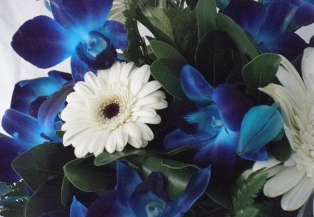 ~wedding bouquet~ - bouquet, wedding, blue, flower