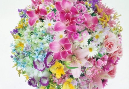 Thank you for your colorful friendship Adelina - gift, yellow, pink, colorful, colors, bouquet, ball, flowers