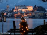 christmas on lake orta piemonte italy