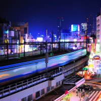 city lights in china