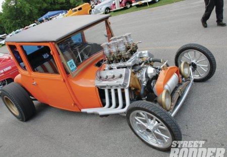 T Coupe - hemi, hot rod, orange, classic