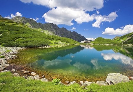 Lake and Mountains