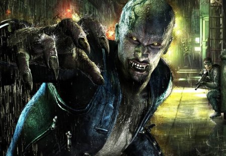 Haloween Rains-Vampire Edition - bats, rain, haloween, evil, vampire, devil, fights, bullets, arena, guns, demon