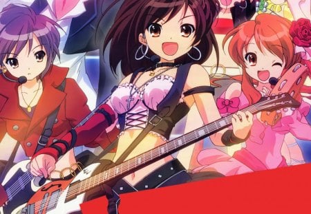 Rock On - anime, mikuru, yuki, haruhi