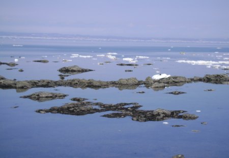 Untitle03 - water, blue, rock, melting, sky