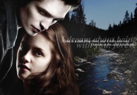 edward and bella - cullen, swan, bella, edward, new moon, kristen, robert, twilight, eclipse, rob, breaking dawn