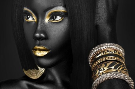 Black Glamor - beautiful, glamor, black, woman