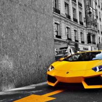 Yellow Lamborghini