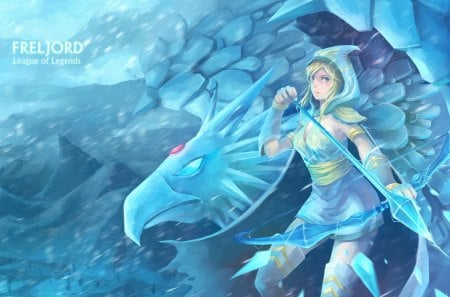 League of Legends - snow, bird, scenic, league of legends