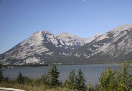 Mountains view 57 - summit, lakes, mountains, photography, trees, nature, grey, green