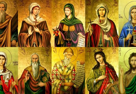 Synaxarion of Saints - saint marina, saint aphrodite, saint eirini of chrisovalantou, saint spyridon, saint varvara, saint charalampos, andrew the apostle, saint ypomoni, john the baptist, saint katerini