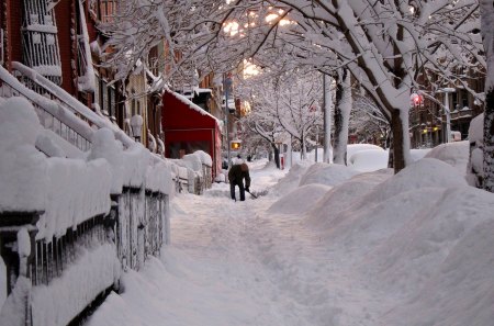 Good morning in NY - winter, amazing, beautiful, splendor, snow, colors, morning, ny, white, nature, new york