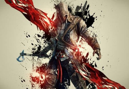 Assassin's Creed III - warrior, game, american, native, connor