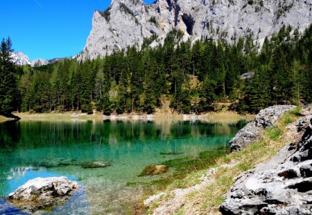 THE GREEN LAKE  AUSTRIA - lake, sea, seen, green