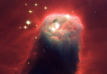 The Cone Nebula - space, red, cone, the, nebula