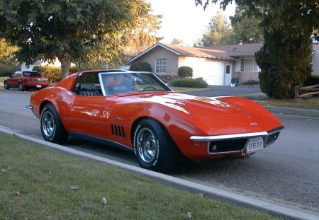 Red corvette - zo6, corvette, chevrolet, zr1